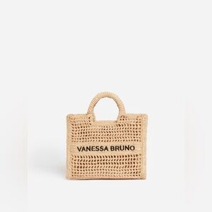 Vanessa Bruno Beige Crochet Tote